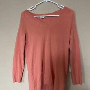 J. Crew 100% Cashmere Salmon Sweater XS